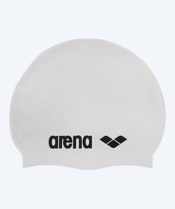 Arena badehætte - Classic Silikone - Hvid/sort