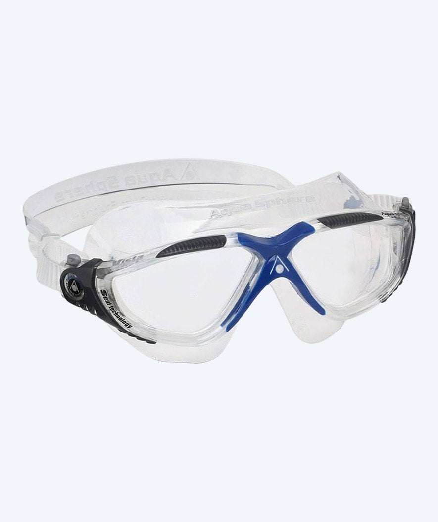 Aquasphere svømmemaske - Vista - Klar/blå (klar linse)