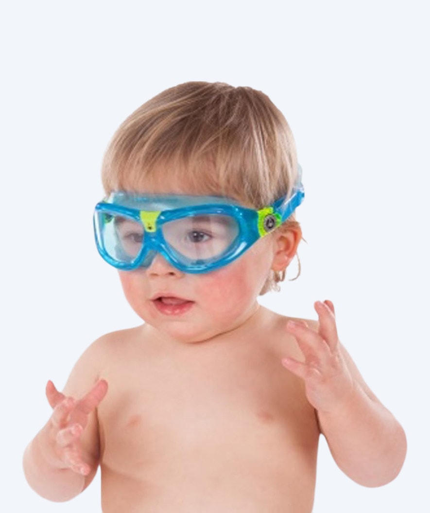 Aquasphere dykkerbriller til børn (3-10) - Seal 2 - Lyseblå (klar linse)