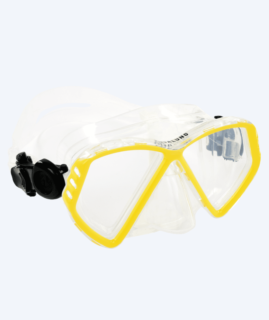Aqualung dykkermaske til børn - Cub (8-18 år) - Klar/gul