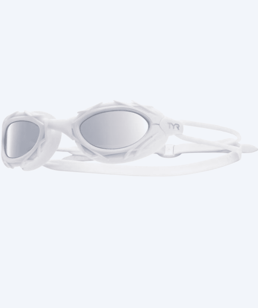 TYR svømmebriller - Nest Pro Nano - Hvid (sølv mirror)
