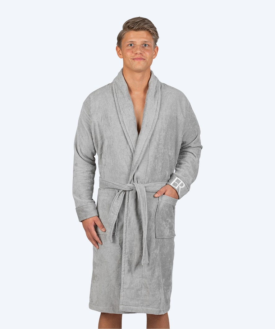 Watery badekåbe til mænd - ER Luxe - Grå