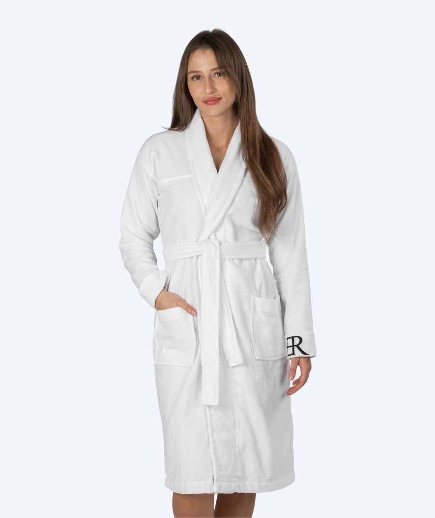 Watery badekåbe til kvinder - ER Luxe - Hvid