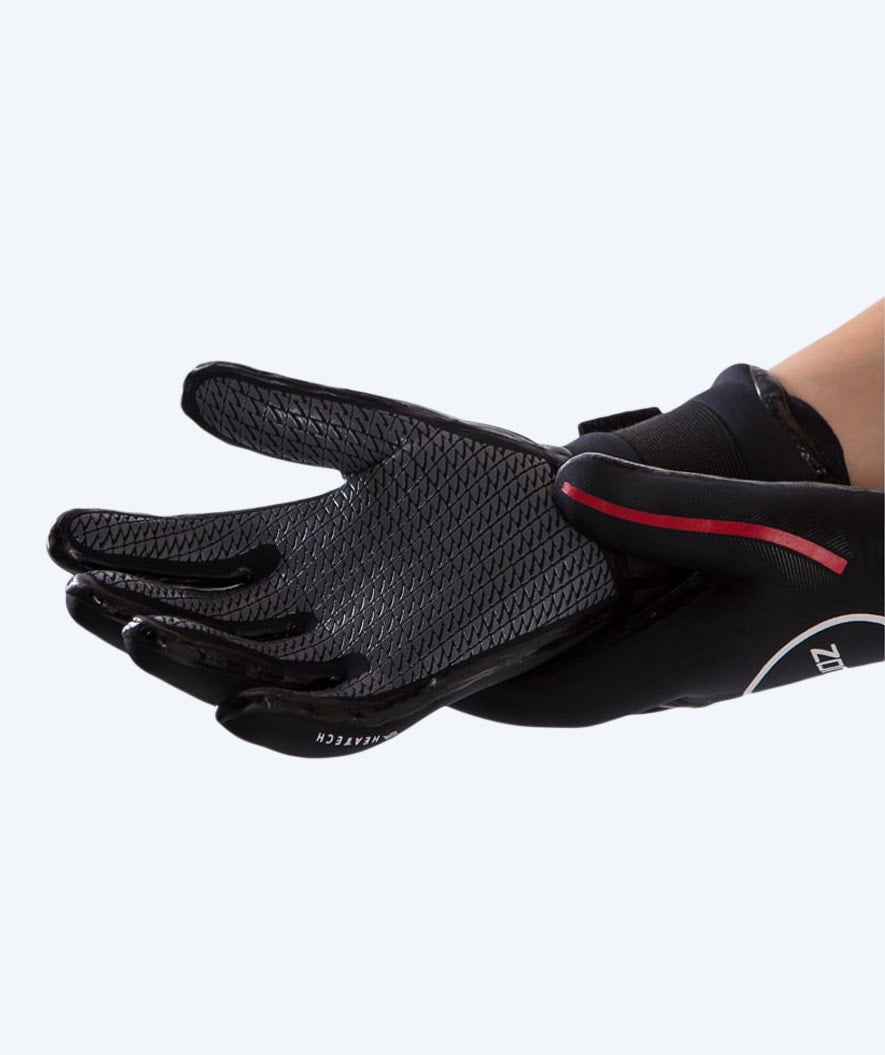 ZONE3 neopren handsker - Neopren Heat-Tech (3.5mm) - Sort/rød