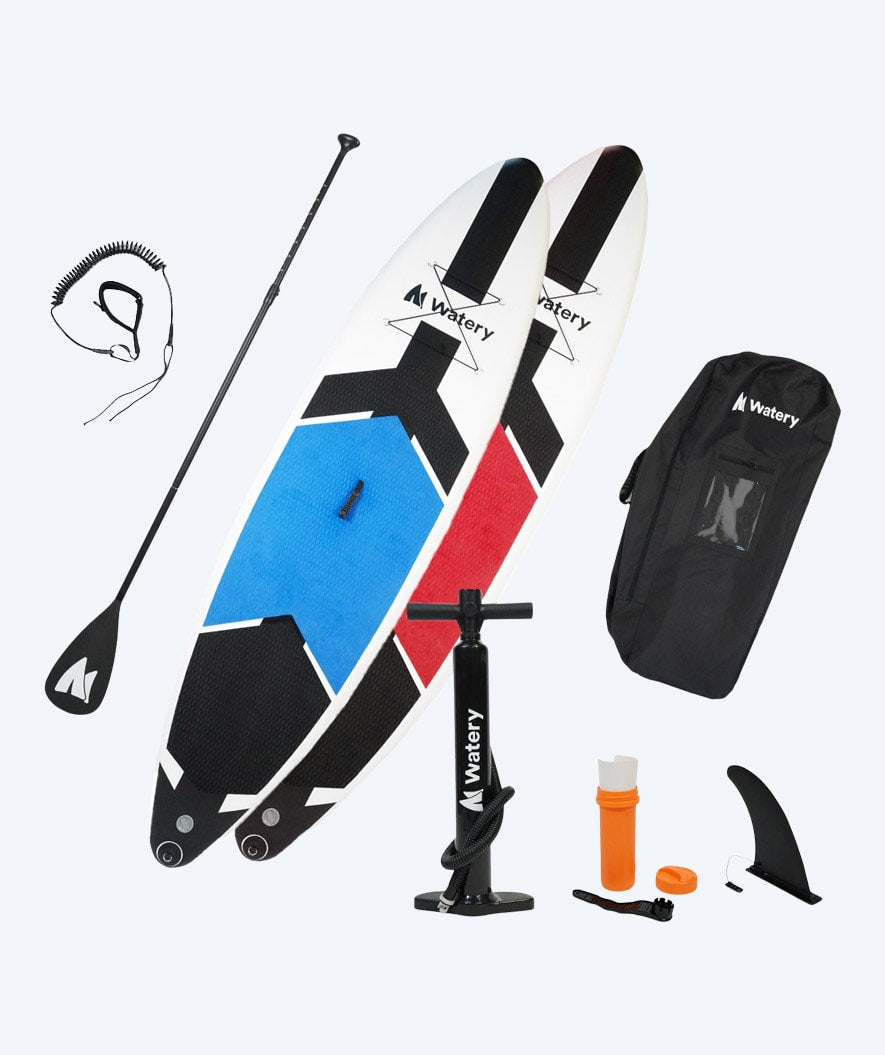 Pakketilbud: 4x Watery Global oppustelig SUP PaddleBoard 10'6