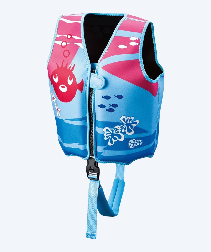 Beco svømmevest til børn (1-6 år) - Sealife - Lyseblå/lyserød