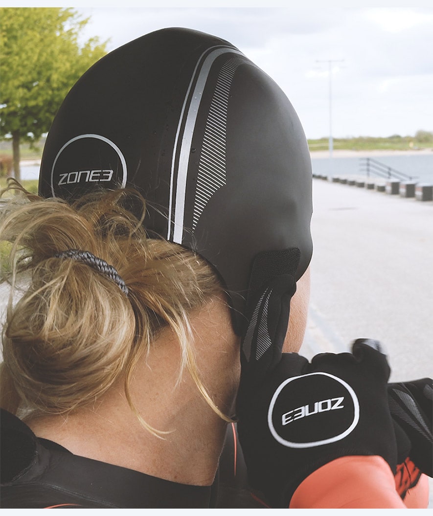 ZONE3 neopren hætte - (4mm) - Sort/sølv