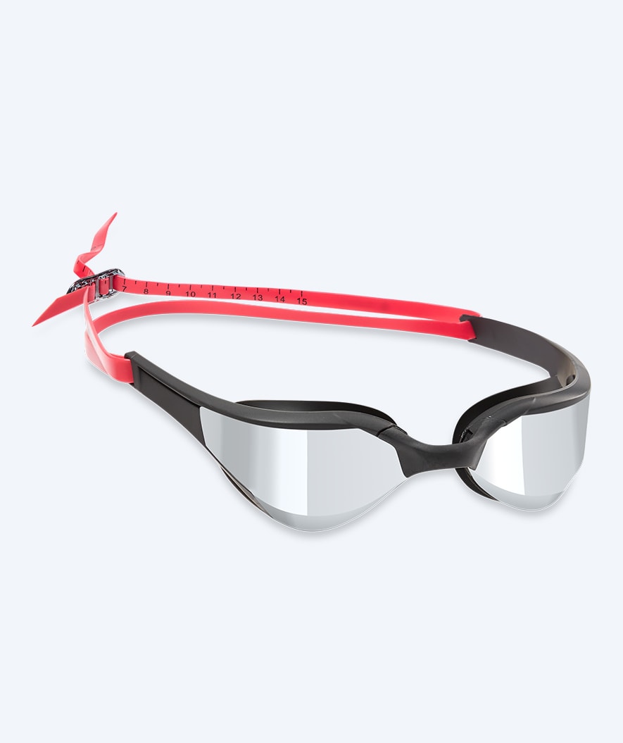 Watery svømmebriller - Instinct Elite Mirror - Rød/Sølv