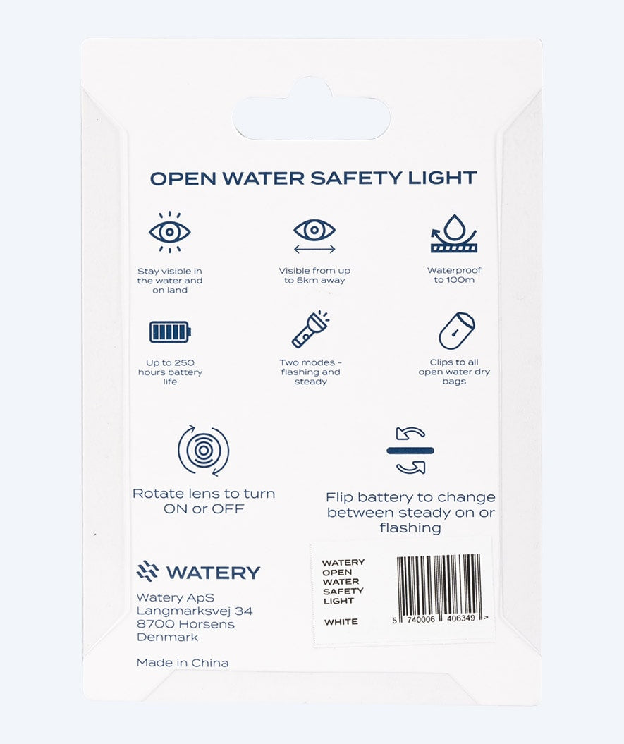 Watery vandtæt LED lys til havtaske - Pro - Hvid