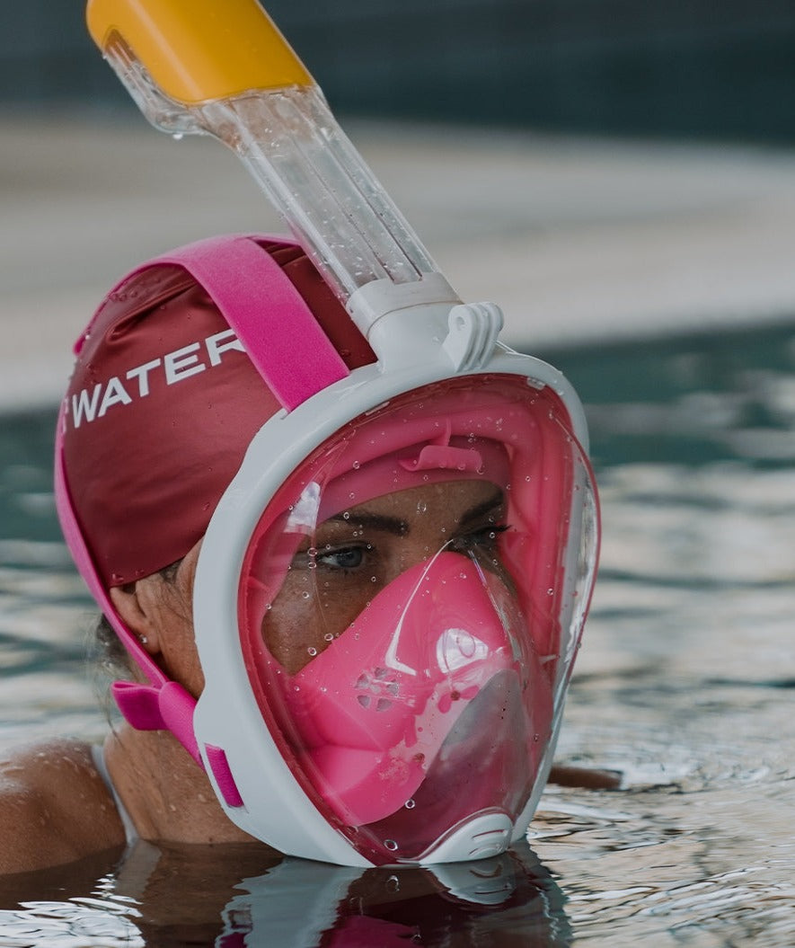 Watery fullface dykkermaske til voksne - Oxygen - Sort