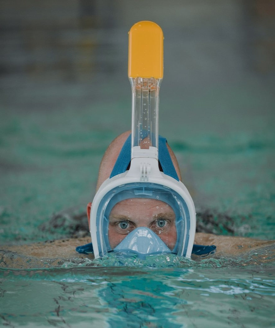 Watery fullface dykkermaske til voksne - Oxygen - Sort