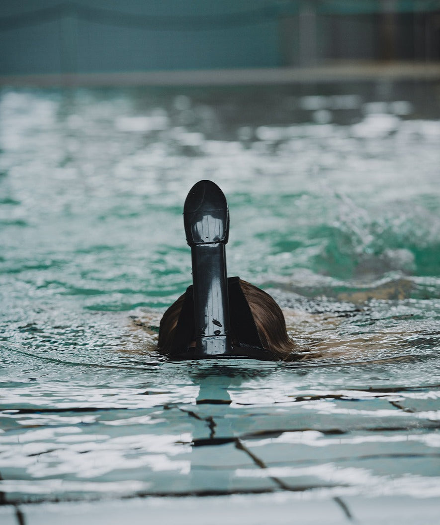 Watery fullface dykkermaske til børn - Oxygen - Sort