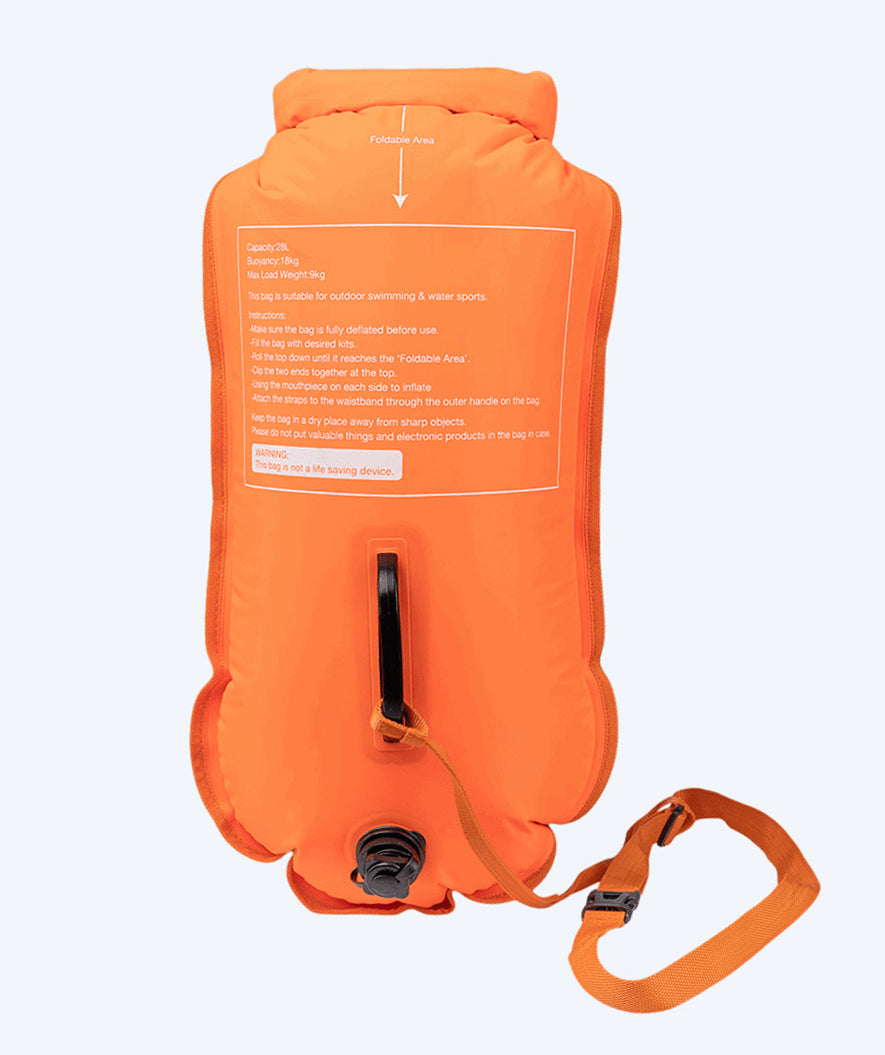 Watery havtaske - Swim Buoy & Dry Bag 28L - Orange