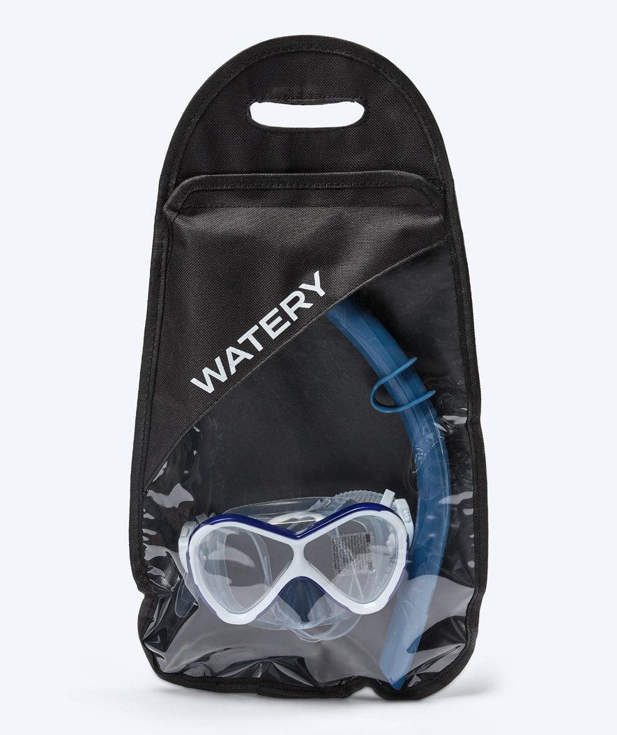 Watery snorkel taske - 2-Set PVC - Sort
