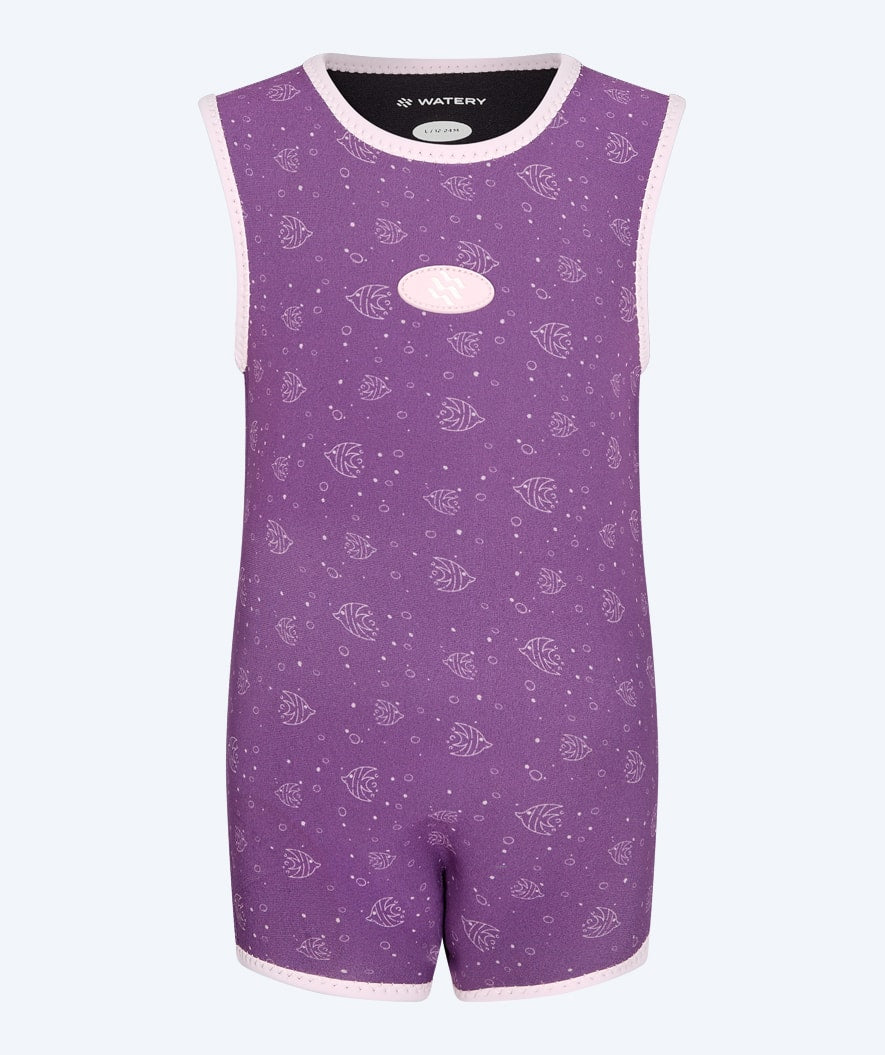 Watery våddragt til børn - Baia Wrap - Atlantic Purple
