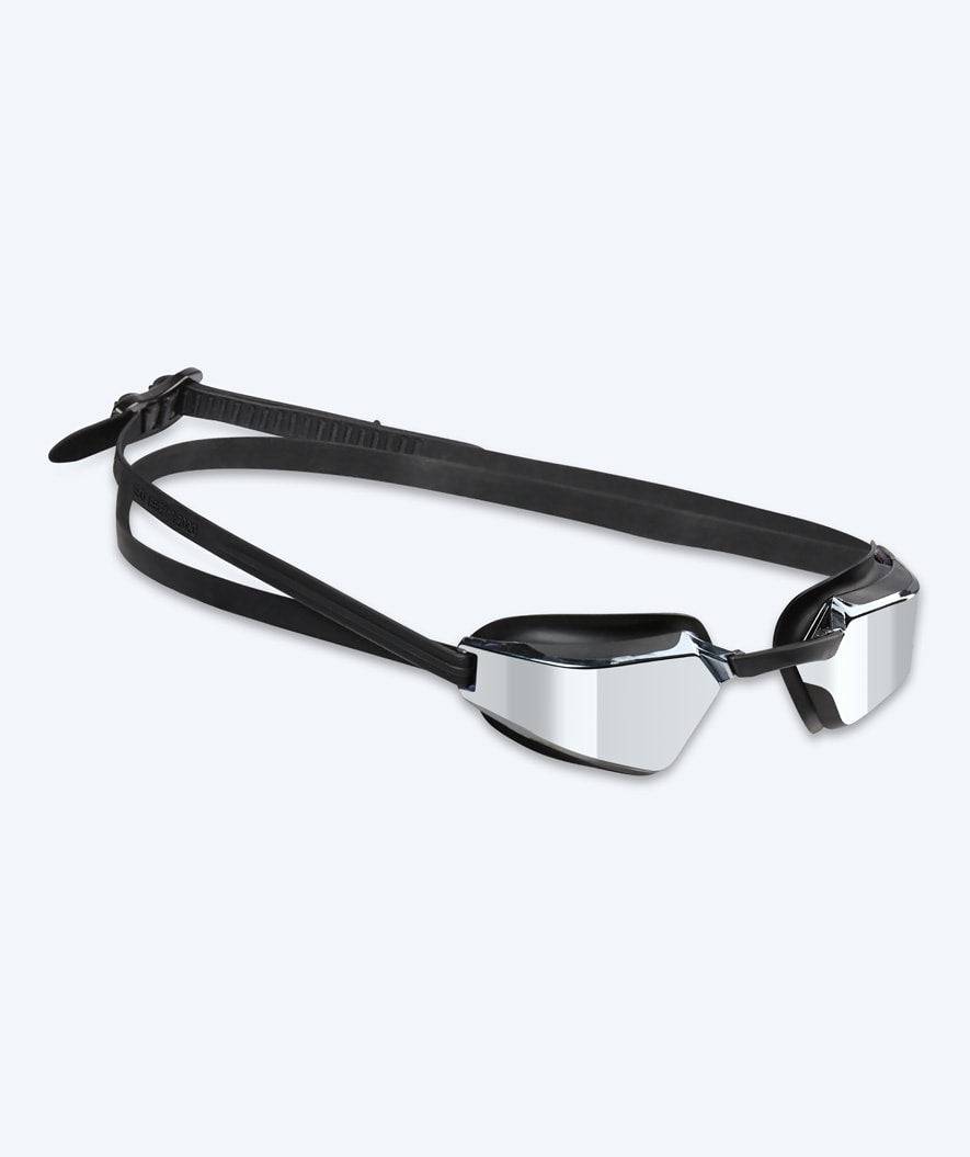 Watery konkurrence svømmebriller - Brooks Mirror - Sort/Sølv