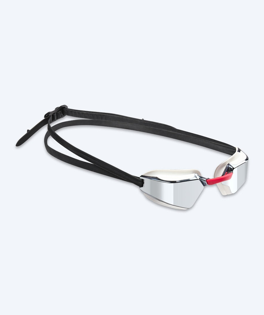 Watery konkurrence svømmebriller - Brooks Mirror - Hvid/Sølv