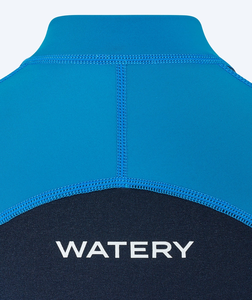 Watery våddragt til børn - Calypso Full-Body - Blå/mørkeblå