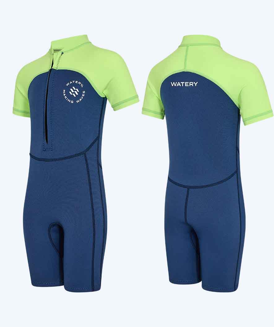 Watery UV våddragt til børn - Calypso Shorty - Atlantic Green