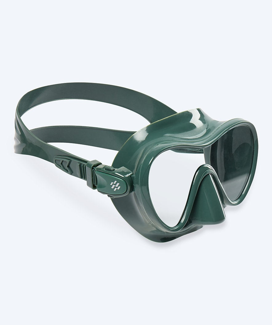 Watery dykkermaske til voksne (+12 år) - Cliff - Mørkegrøn