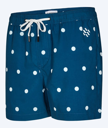 Watery badeshorts til mænd - Clifford Eco - Mørkeblå/hvid