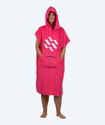 Watery badeponcho til voksne - Bomuld - Pink