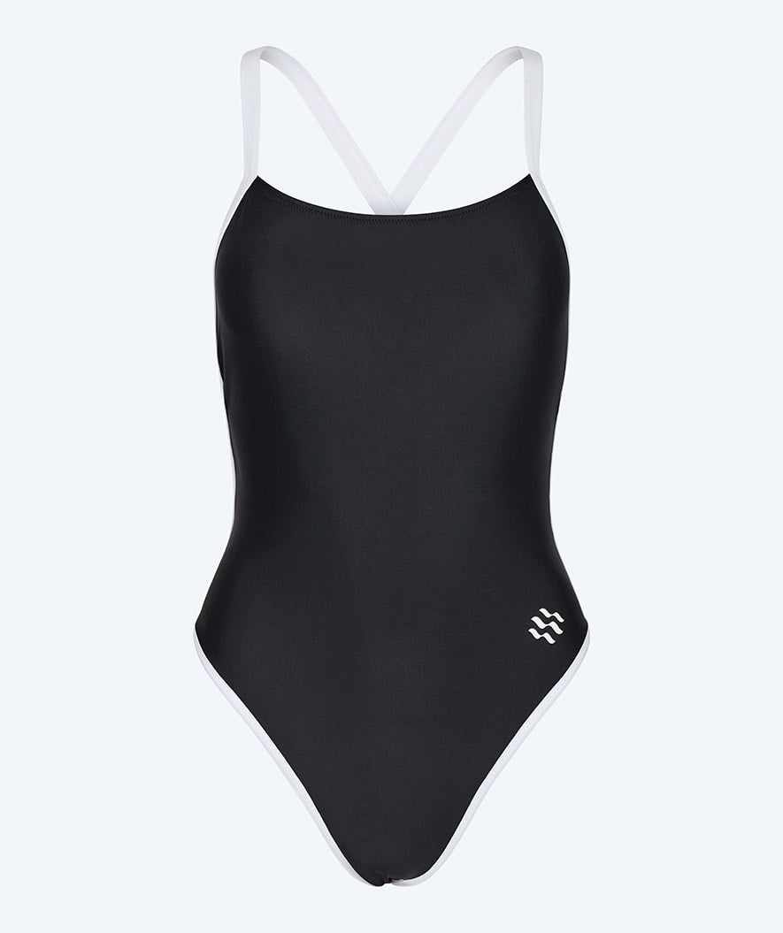 Watery badedragt til damer - Eco Sunkissed Solid - Sort