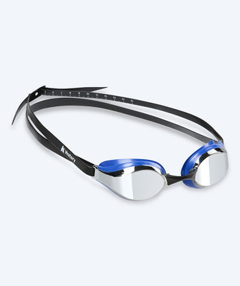 Watery Elite svømmebriller - Poseidon Mirror - Blå/sølv