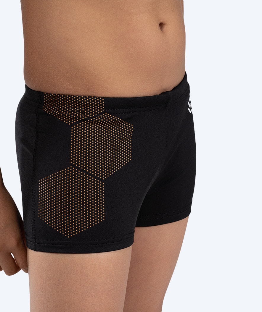 Watery badebukser til drenge - Flaming Vegas Eco - Orange Corner