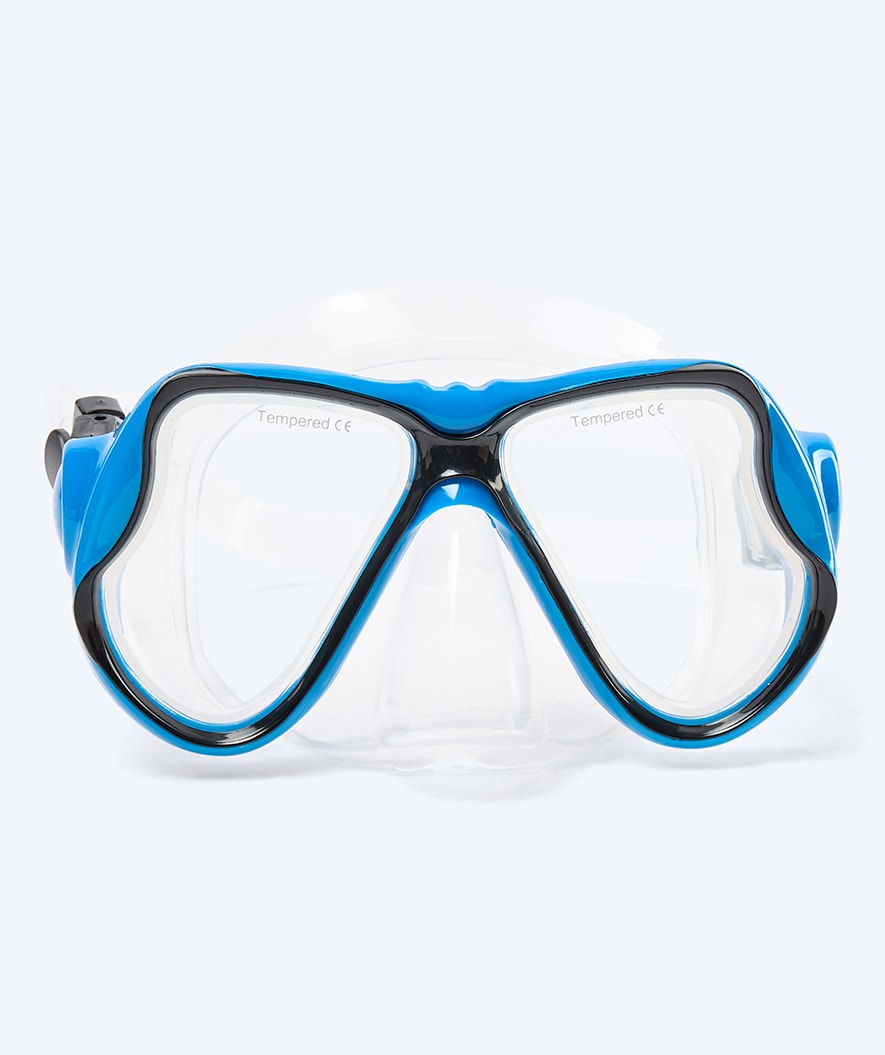 Watery dykkermaske til voksne - Hudson - Sort/blå