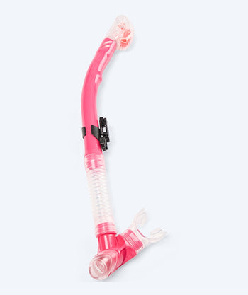 Watery full-dry snorkel til voksne - Hudson - Rød/pink