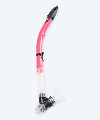 Watery semi-dry snorkel til voksne - Hudson - Rød/pink