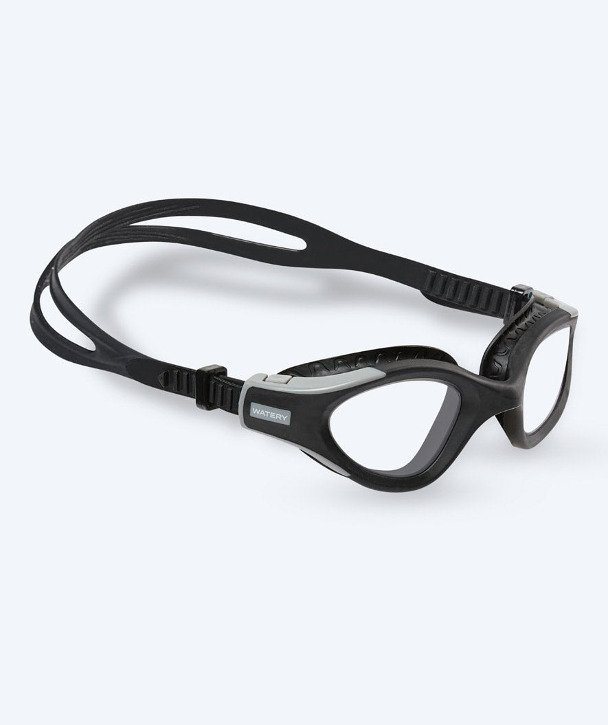 Watery motions svømmebriller - Kelvin Active - Sort/klar