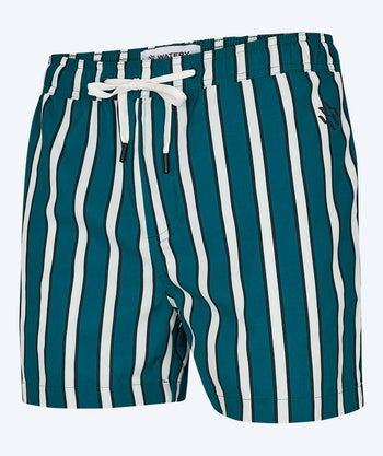 Watery badeshorts til mænd - Kelvin Eco - Grøn/hvid