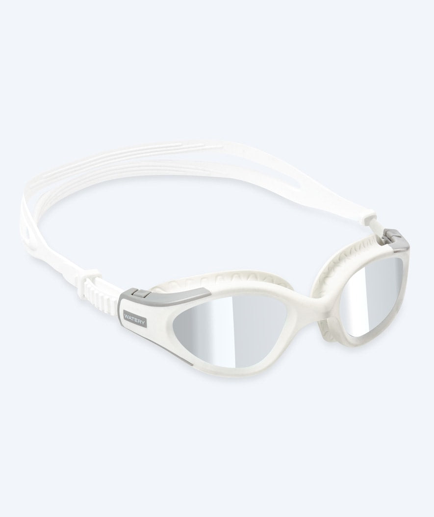 Watery motions dykkerbriller - Kelvin Mirror - Hvid/sølv