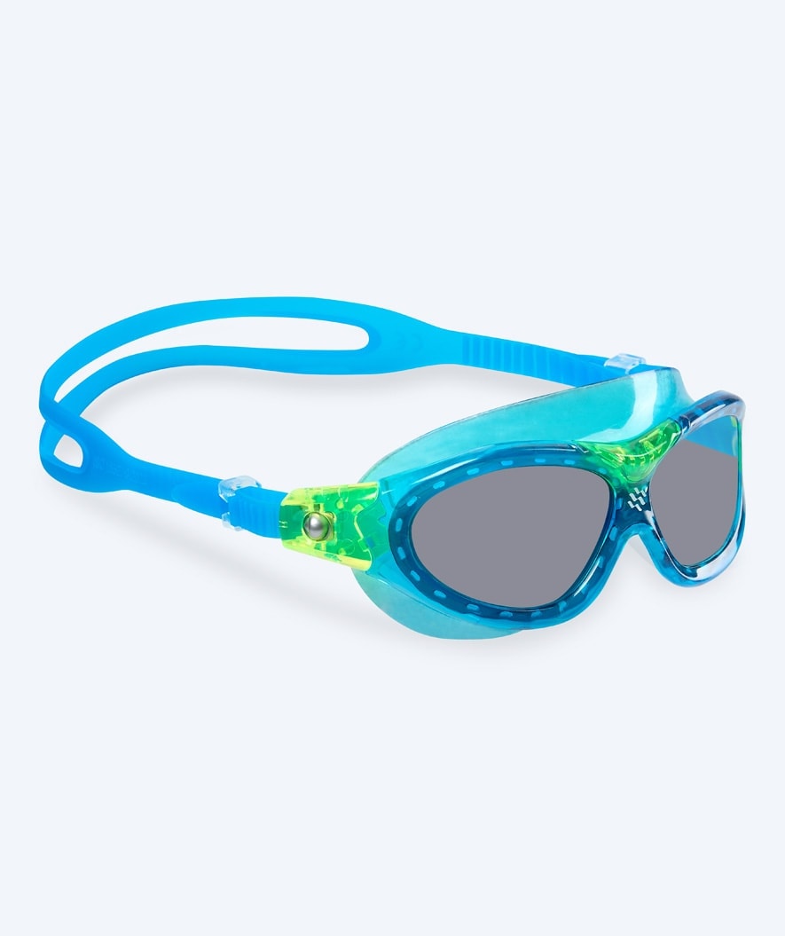 Watery svømmebriller til børn - Mantis 2.0 - Blå/Tonet linse