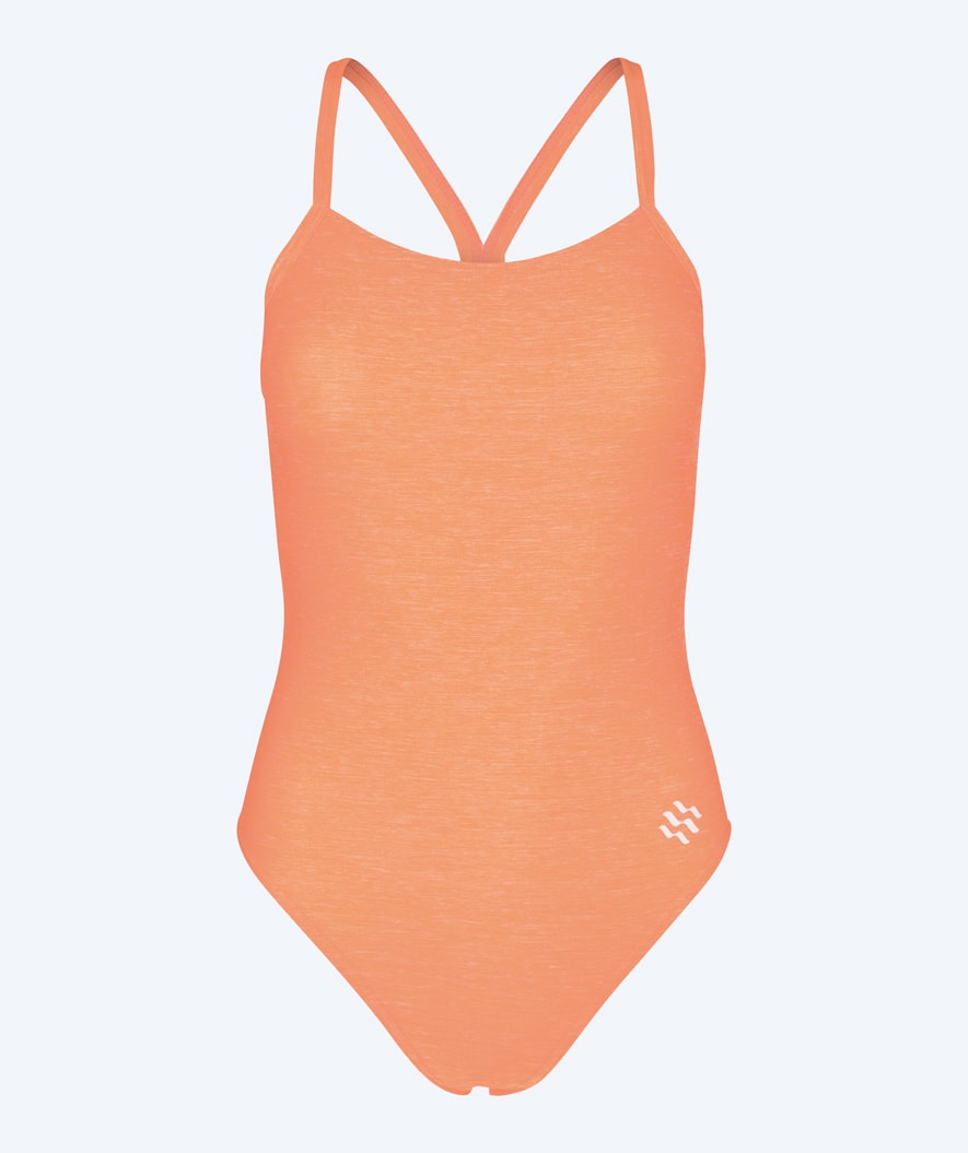 Watery badedragt til damer - Melange Freestyler - Orange