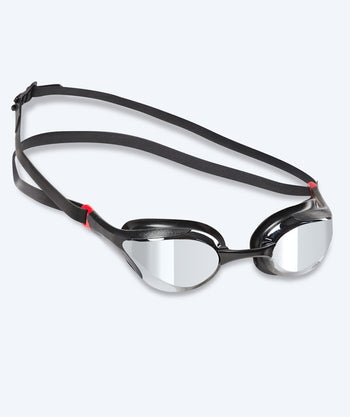 Watery Elite svømmebrille - Murphy Mirror - Sort/sølv