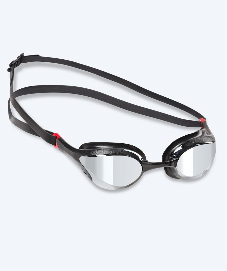 Watery Elite svømmebrille - Murphy Mirror - Sort/sølv