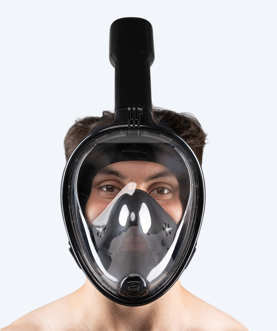 Watery fullface dykkermaske til voksne - Oxygen - Sort