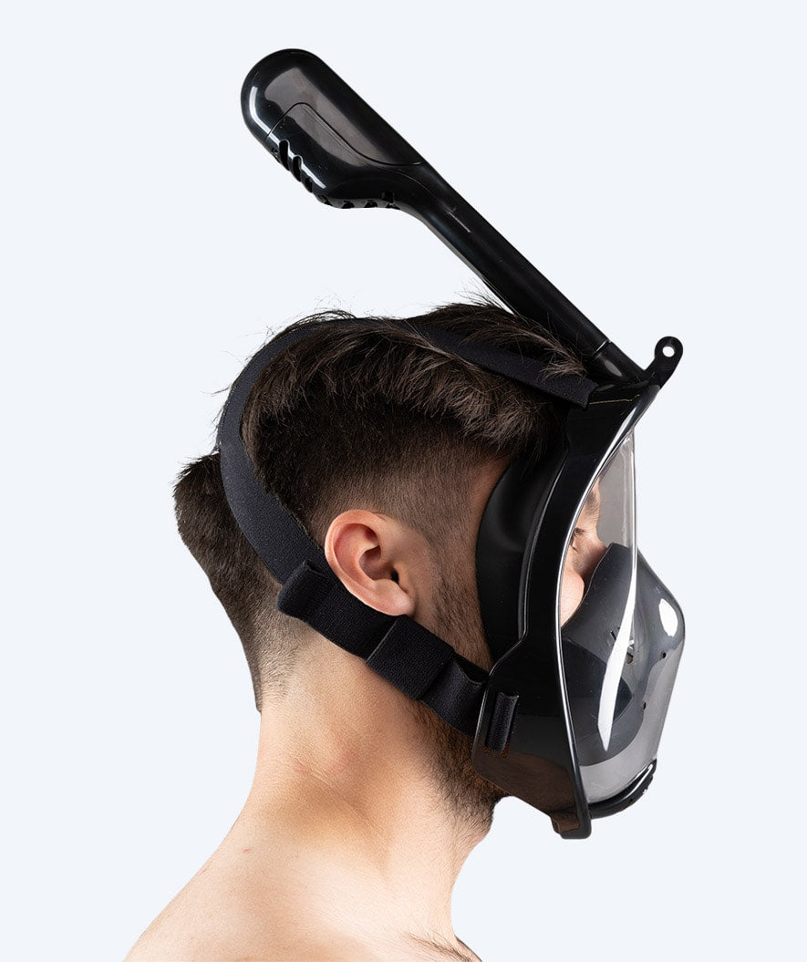 Watery fullface dykkermaske til voksne - Oxygen - Sort