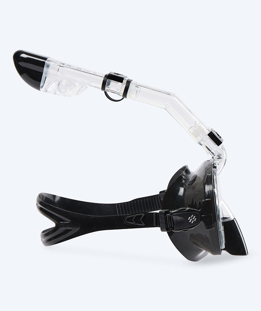 Watery Full-face snorkelmaske til børn - Pearl - Sort