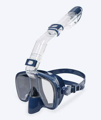 Watery fullface snorkelmaske til børn - Pearl - Mørkeblå