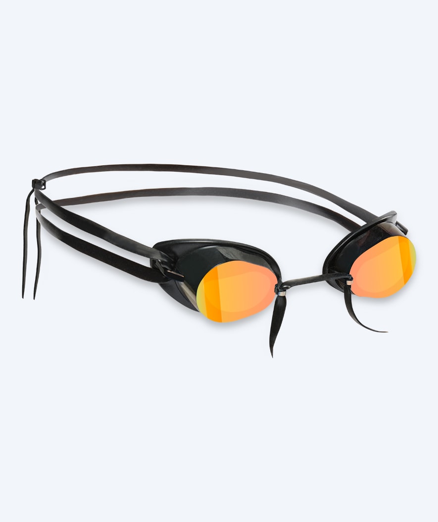 Watery svømmebriller - Proflex Swedish Mirror - Sort/guld