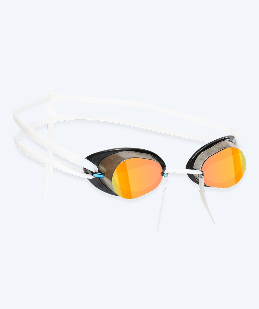 Watery svømmebriller - Proflex Swedish Mirror - Hvid/guld
