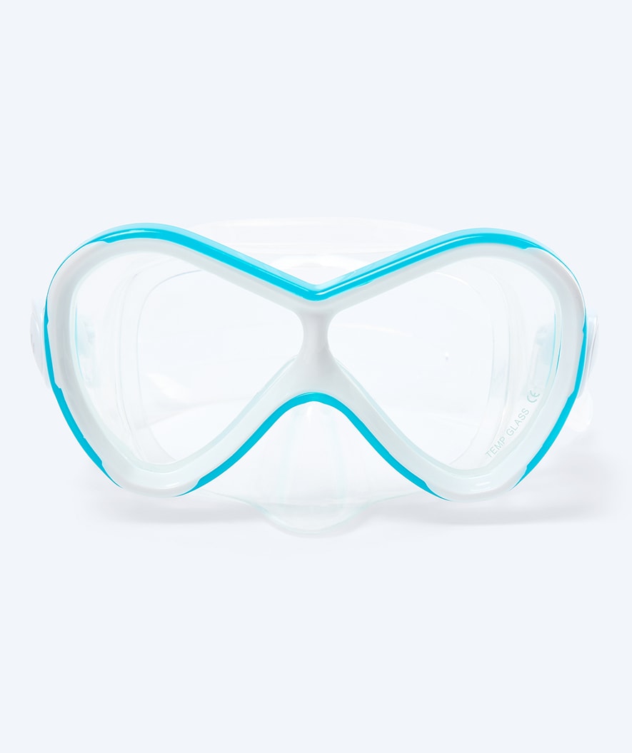 Watery Combo snorkelsæt til børn - Triton Full-dry - Lyseblå