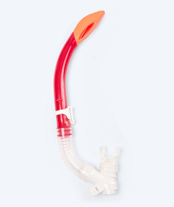 Watery semi-dry snorkel til børn - Triton - Rød