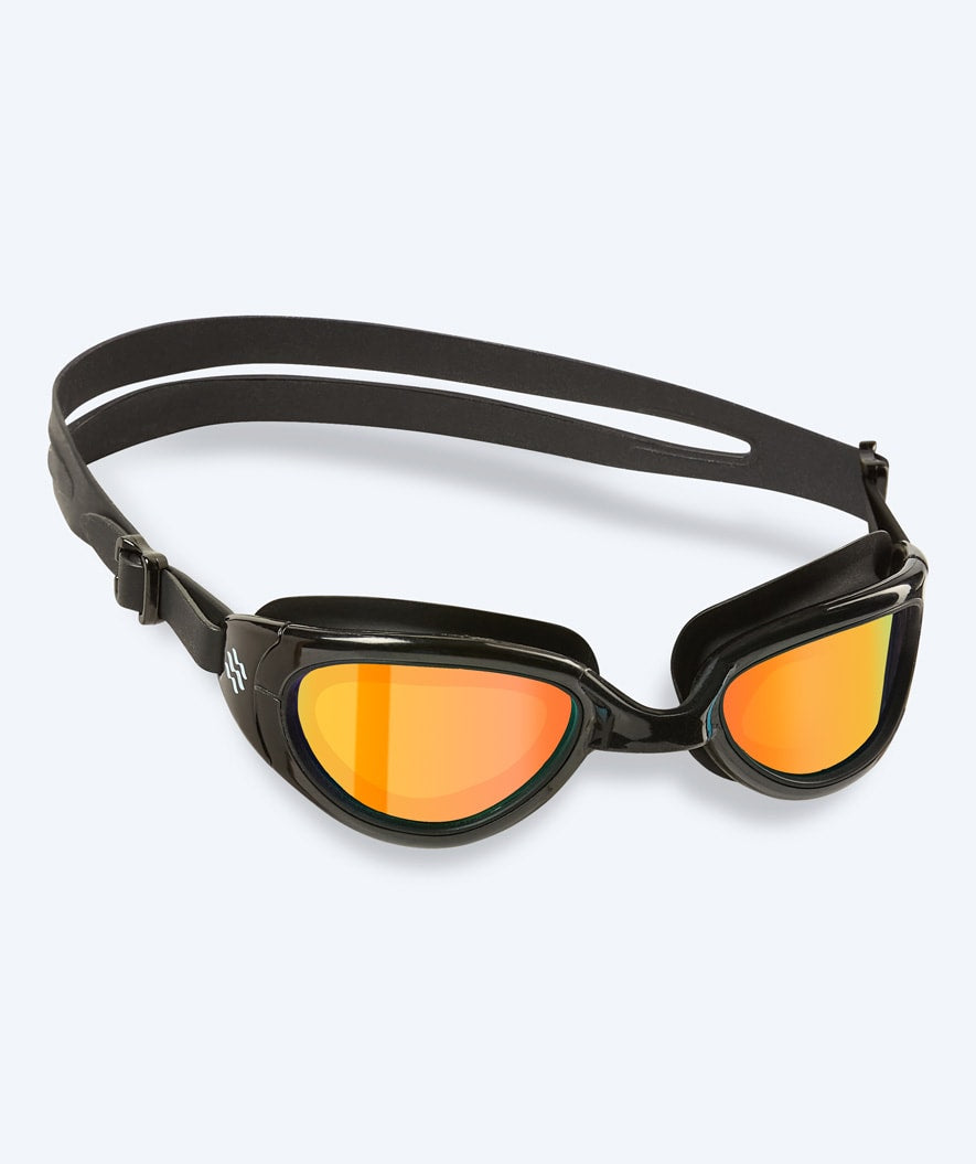 Watery motions svømmebriller - Wade Mirror - Sort/guld