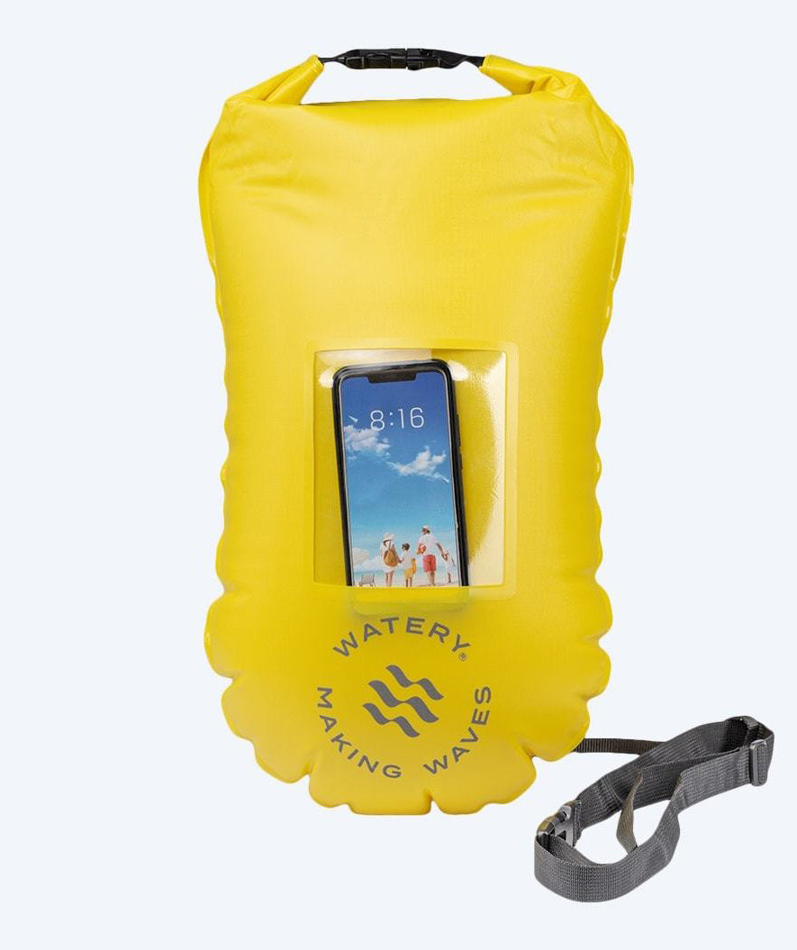 Watery havtaske til svømning - Window PVC 28L - Gul