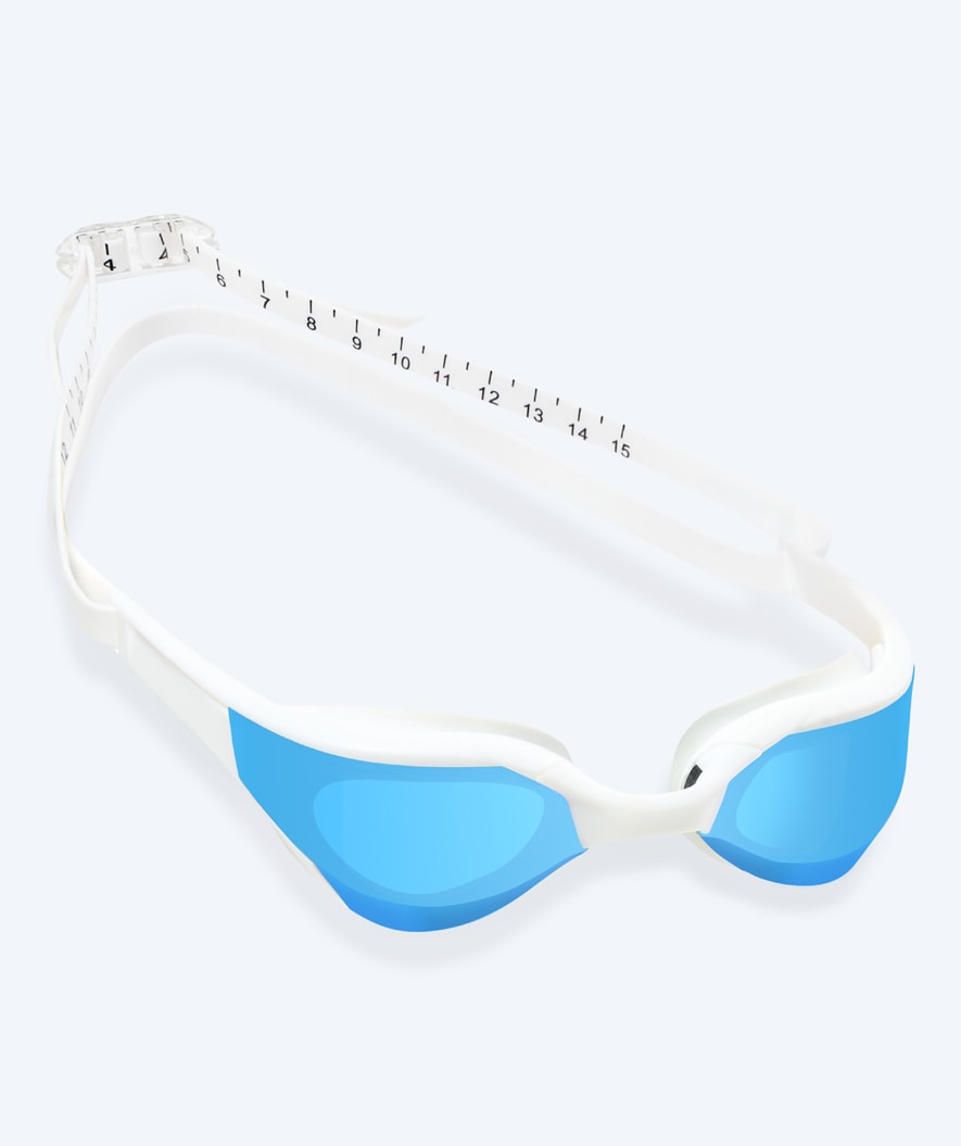 Watery svømmebriller - Instinct Elite Mirror - Hvid/blå